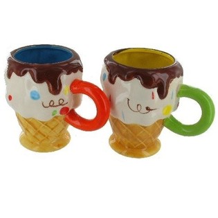 TAZA CON FORMA DE HELADO (6 uds.)