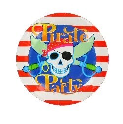 PLATOS DE CUMPLEA&Ntilde;OS DE PIRATAS (6x12 uds.)