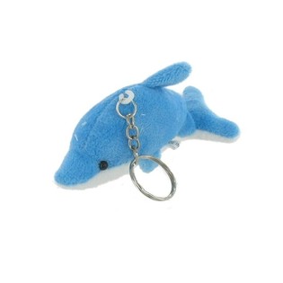 LLAVERO DE DELF&Iacute;N DE PELUCHE CON LUZ (18 uds.)
