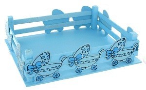 Cesta Decorativa - Azul Beb&eacute; (2 uds.)