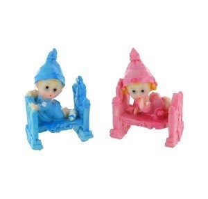 Decoraci&oacute;n Beb&eacute; en su Cuna 7,5 cm (12 uds.)