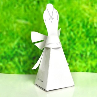 Cajas de regalo para bodas diseño vestido de novia (50 uds.)