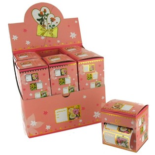 Pegatinas para Regalos/Tarjetas - Dise&ntilde;o de Flores (12 uds.)