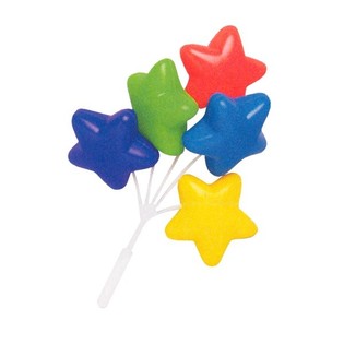 TOPPER PARA CUPCAKE - RAMO DE GLOBOS ESTRELLAS (14 ud.)