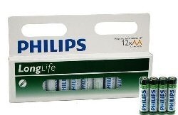 12x PILAS "PHILIPS - SUPER HEAVY DUTY" AA - LONGLIFE (12 uds en Bl&iacute;ster)