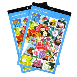Libretas de Pegatinas Flores (12 uds.) *** LIQUIDACI&Oacute;N - &iexcl;YA NO PEGAN BIEN! ***