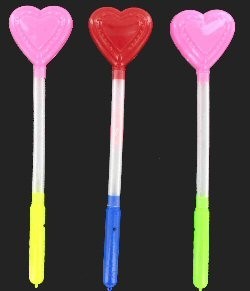 Varita Luminosa LED Modelo Coraz&oacute;n (10 uds)