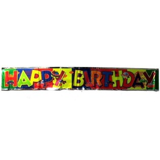 PANCARTA HAPPY BIRTHDAY (15 uds.)