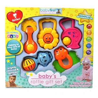 Set de regalo de sonajeros para beb&eacute; de 5 piezas
