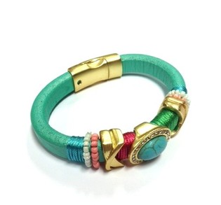 Pulsera de Lujo Turquesa (Estilo Ibiza) - 1 ud