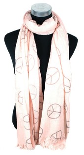 Bufanda Estilo Ibiza Salmón Peace (1 ud)