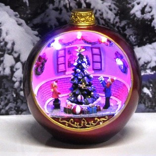 Adorno Navide&ntilde;o de Lujo con Luz y Sonido