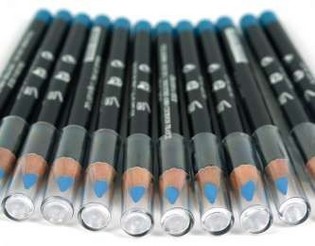 L&aacute;piz de Ojos y Labios Azul Claro (12 uds)