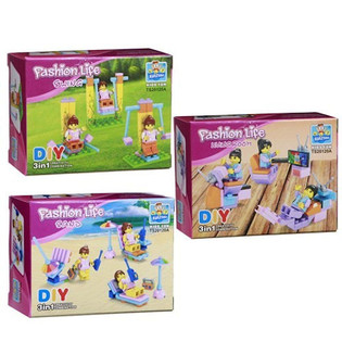 BLOQUES DE CONSTRUCCIÓN BRICKS - SERIE NIÑAS (24 uds.)