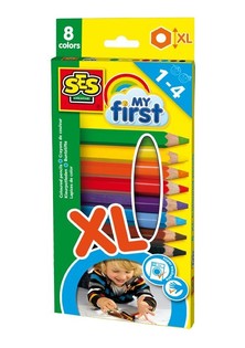 SES Creative My First - Lápices de Colores XL (8 uds.)