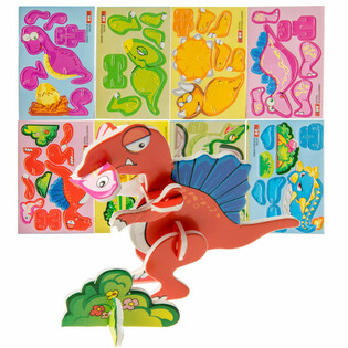 Puzles 3D de Dinosaurios (48 uds.)