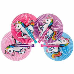 Abanicos de Unicornio (12 uds.)