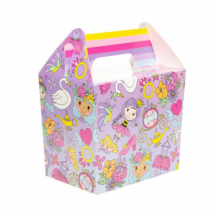 Caja men&uacute; / Cajita de regalo Princesas 14x10x17 cm (12 uds.)