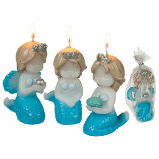 **MEGA BARATO** VELA DE SIRENA / MERMAID EN EXPOSITOR (12 uds.)
