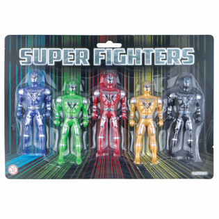 SUPER FIGHTERS - 5 Figuras de Acci&oacute;n en Bl&iacute;ster (6 uds.)