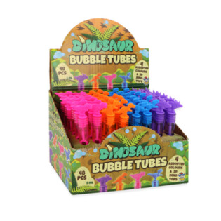 Tubos de Pompas de Jabón de Dinosaurio 5ml (48 unidades)