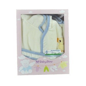 Albornoz Infantil BABY BOW Amarillo / Azul