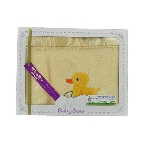 Manta de Polar Baby Bow - Amarillo