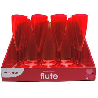 Copas de Champ&aacute;n con Forma de Coraz&oacute;n (12 uds.)